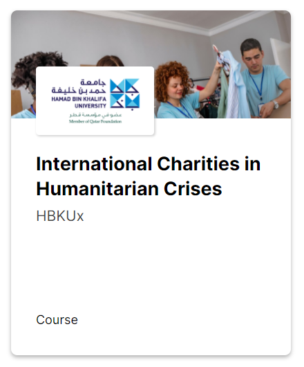 HBKU INTERNATIONAL CHARITIES IN HUMANITARIAN CRISES