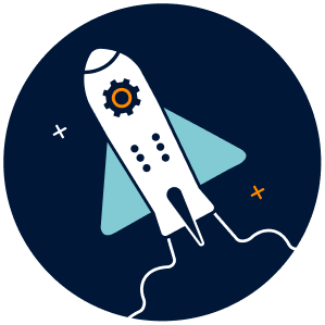 Values icon symbolizing agility and innovation
